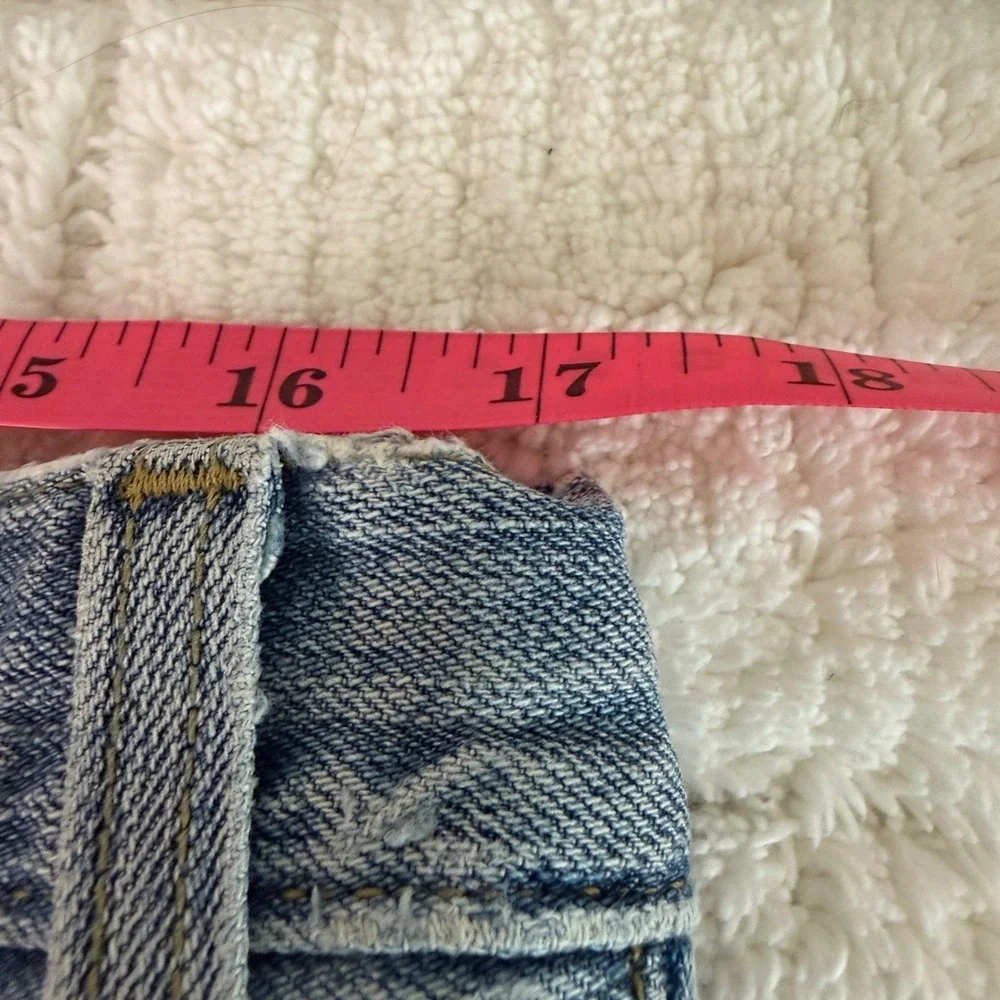 Hilfiger Brand Freedom Relaxed Denim Mens Jeans 34x32 Y2K Distressed Timeless